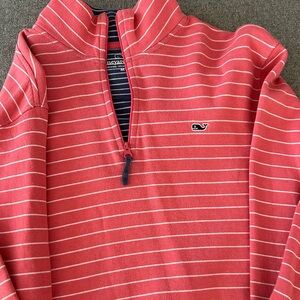 Vineyard vines striped quarter zip